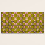 Libra Checkered Print Desk Mat Gallery Image 3