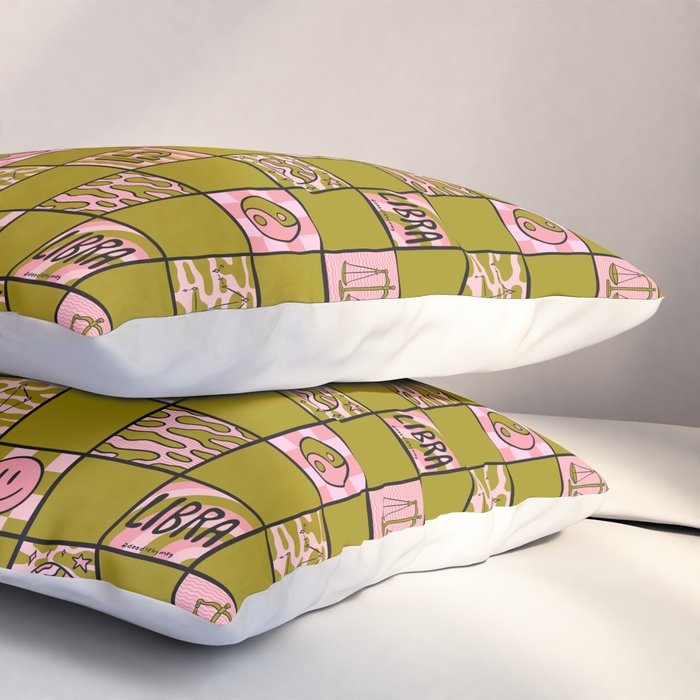 Libra Checkered Print Pillow Sham Gallery Image 3
