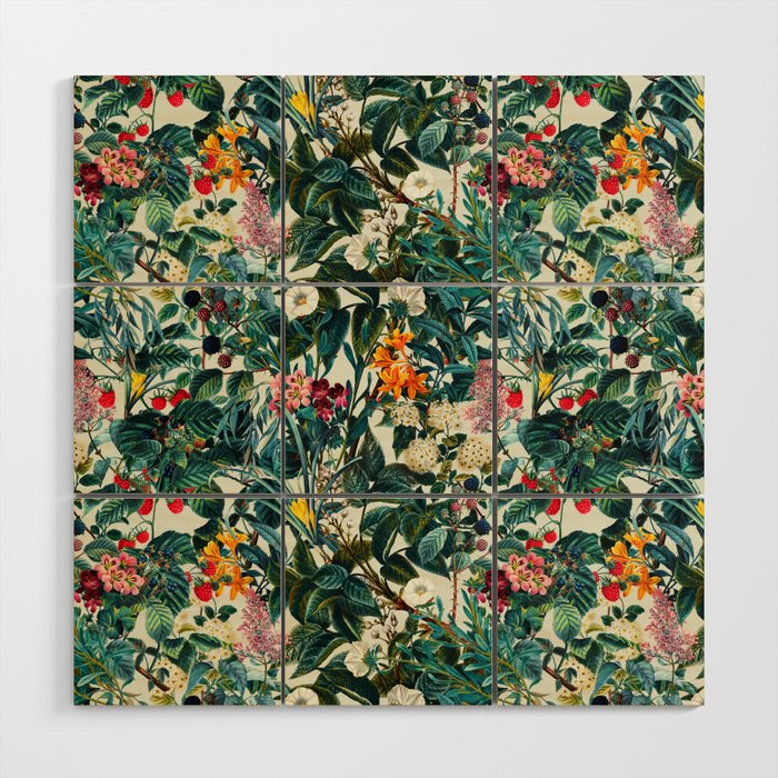 Blooming Oasis Wood Wall Art Gallery Image 1