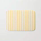 Trendy Large Yellow Butter French Mattress Ticking Double Stripes Bath Mat Gallery Image 1