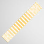 Trendy Large Yellow Butter French Mattress Ticking Double Stripes Table Runner Gallery Image 3
