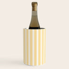 Trendy Large Yellow Butter French Mattress Ticking Double Stripes Wine Chiller Gallery Image 3