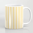 Trendy Large Yellow Butter French Mattress Ticking Double Stripes Coffee Mug Gallery Image 1