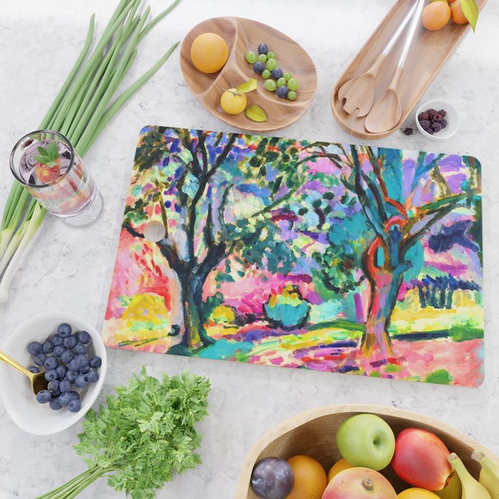 Henri Matisse Olive Trees at Collioure Cutting Board Gallery Image 2