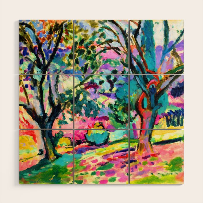 Henri Matisse Olive Trees at Collioure Wood Wall Art Gallery Image 1