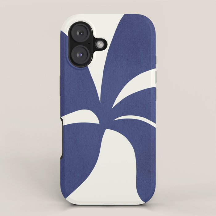 Abstract-botanical 16 blue iPhone Case Gallery Image 1