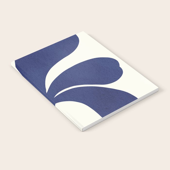 Abstract-botanical 16 blue Notebook Gallery Image 1