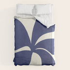 Abstract-botanical 16 blue Duvet Cover Gallery Image 6