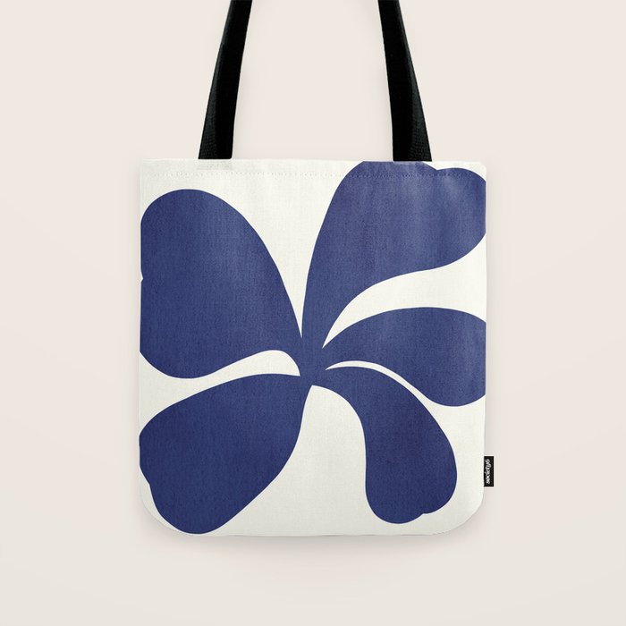 Abstract-botanical 16 blue Tote Bag Gallery Image 1