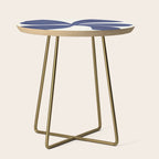 Abstract-botanical 16 blue Side Table Gallery Image 1