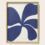 Abstract-botanical 16 blue Serving Tray Gallery Image 1