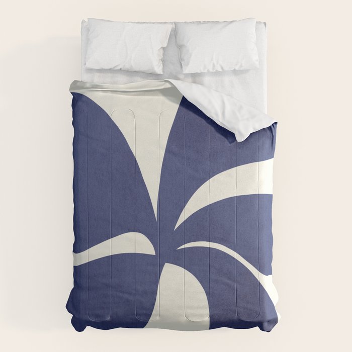 Abstract-botanical 16 blue Comforter Gallery Image 6