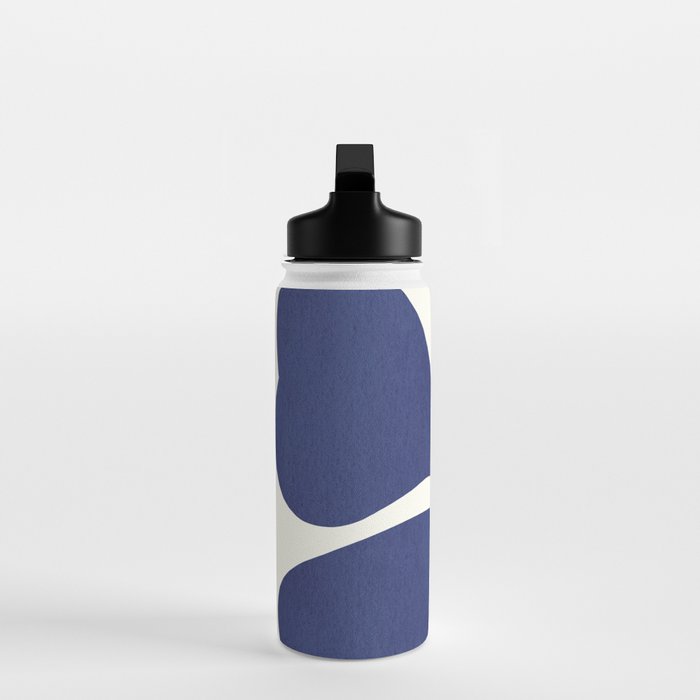 Abstract-botanical 16 blue Water Bottle Gallery Image 3