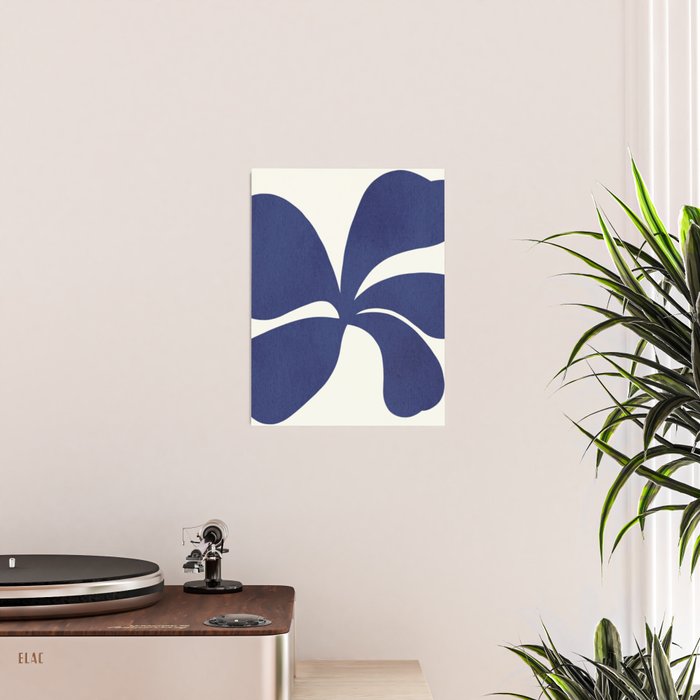 Abstract-botanical 16 blue Poster Gallery Image 2