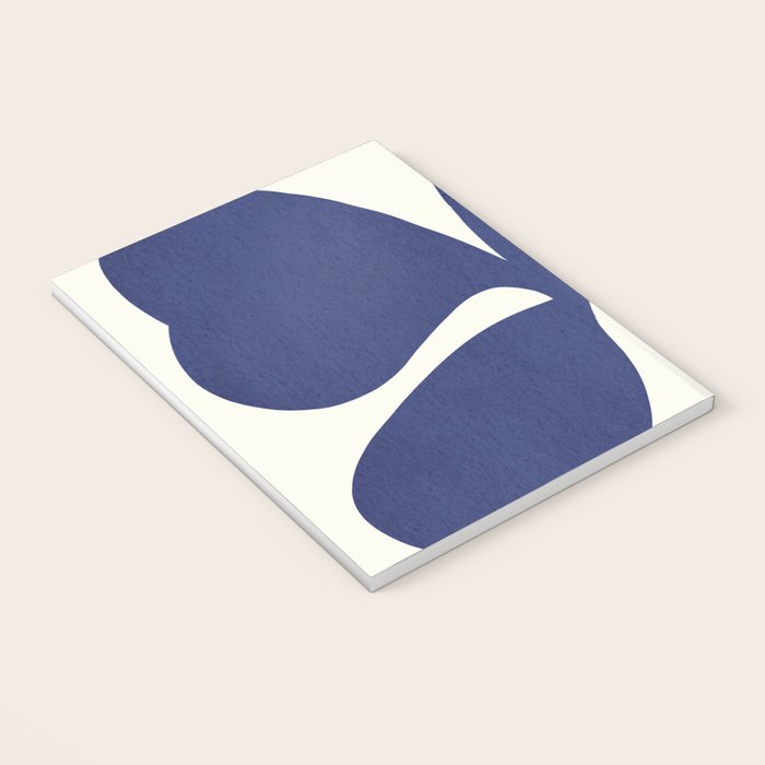 Abstract-botanical 16 blue Notebook Gallery Image 3