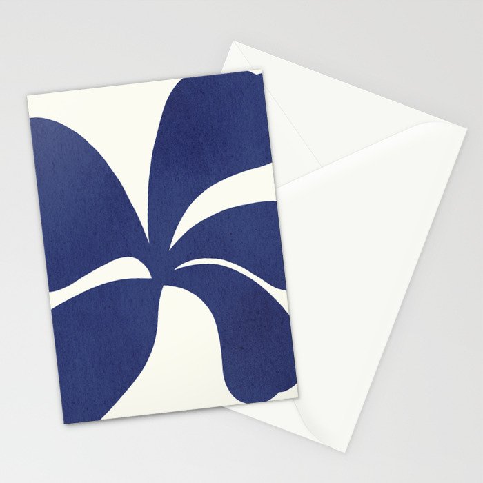 Abstract-botanical 16 blue Stationery Card Gallery Image 2