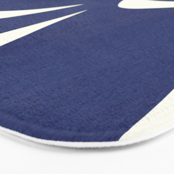 Abstract-botanical 16 blue Bath Mat Gallery Image 3