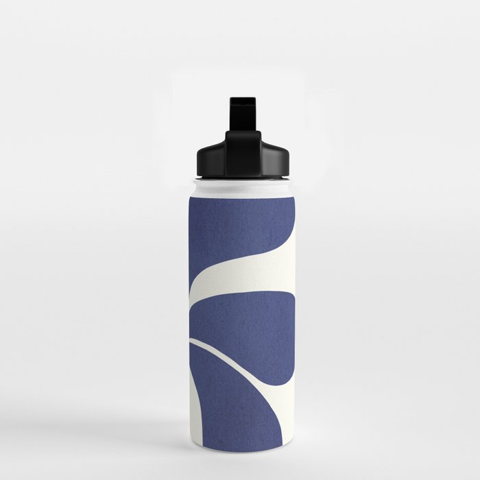 Abstract-botanical 16 blue Water Bottle Gallery Image 2