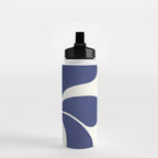 Abstract-botanical 16 blue Water Bottle Gallery Image 2