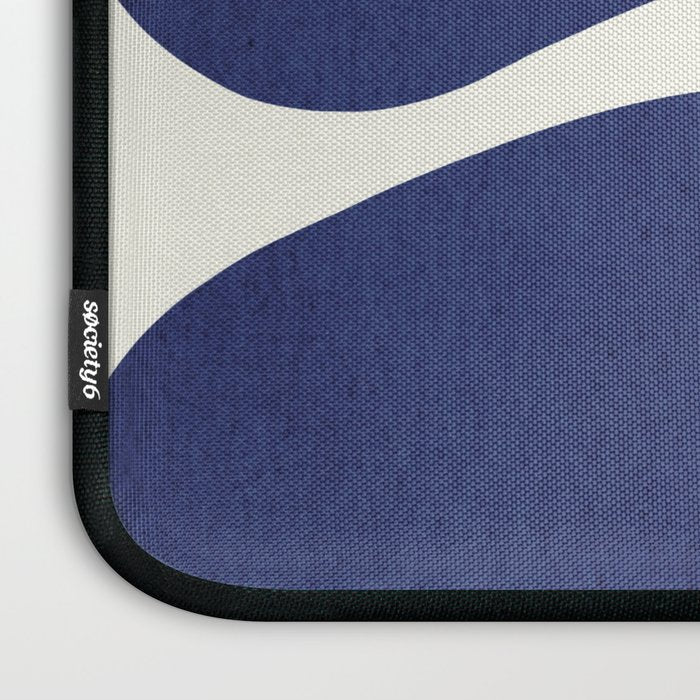 Abstract-botanical 16 blue Laptop Sleeve Gallery Image 3