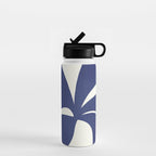 Abstract-botanical 16 blue Water Bottle Gallery Image 1