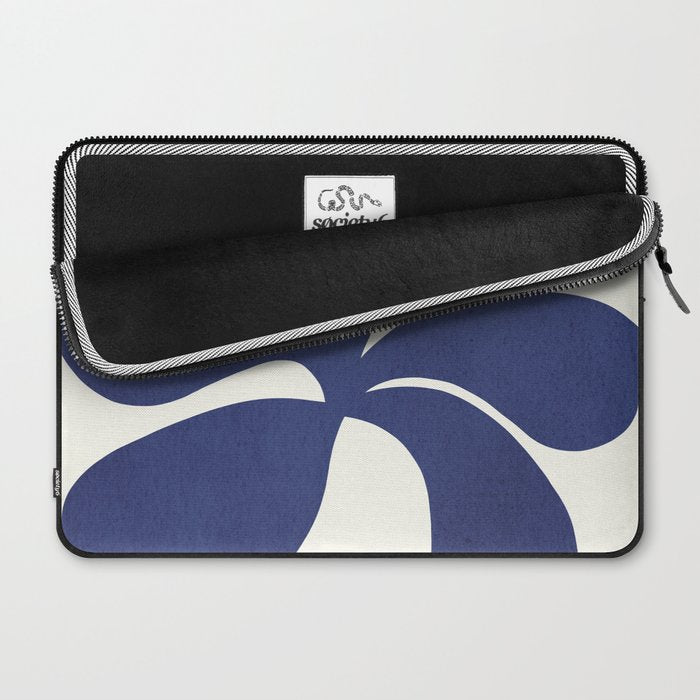 Abstract-botanical 16 blue Laptop Sleeve Gallery Image 2