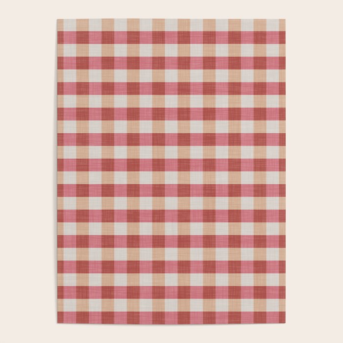 Cozy Gingham in Pink Poster Gallery Image 4