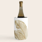 Palm Leaves Finesse Line Art with Gold Foil #2 #minimal #decor #art #society6 Wine Chiller Gallery Image 3