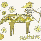 sagittarius zodiac wave bandit // retro surf art by surfy birdy Coffee Mug Gallery Image 2
