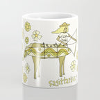 sagittarius zodiac wave bandit // retro surf art by surfy birdy Coffee Mug Gallery Image 4