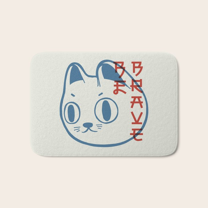Brave Skater Cat Bath Mat Gallery Image 1
