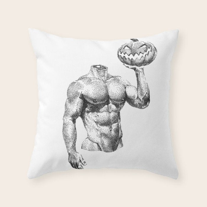 Headless Horseman SpookyDOOD Throw Pillow Gallery Image 1