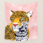 The Leopard Portrait Wall Tapestry Gallery Image 4