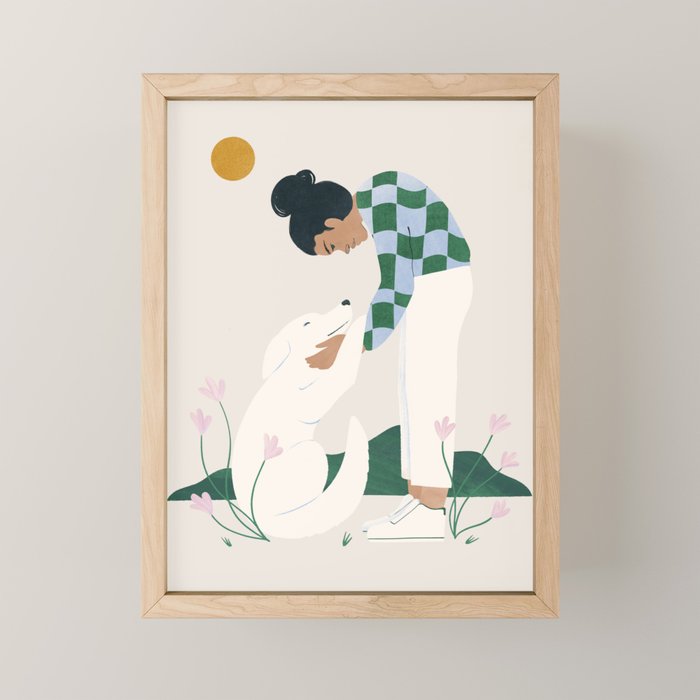 pet you back Mini Art Print Gallery Image 1
