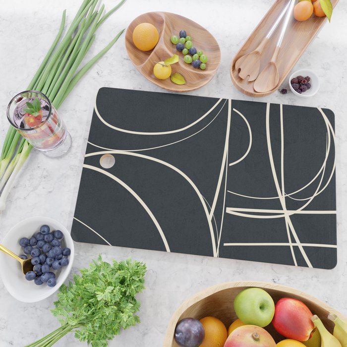 Abstract Line 20 Cutting Board Gallery Image 2