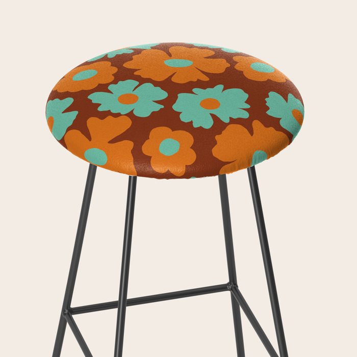 70's Retro print Stool Gallery Image 2