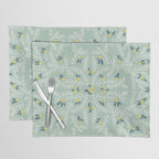 Wonderful holiday joy twigs mint Placemat Gallery Image 1