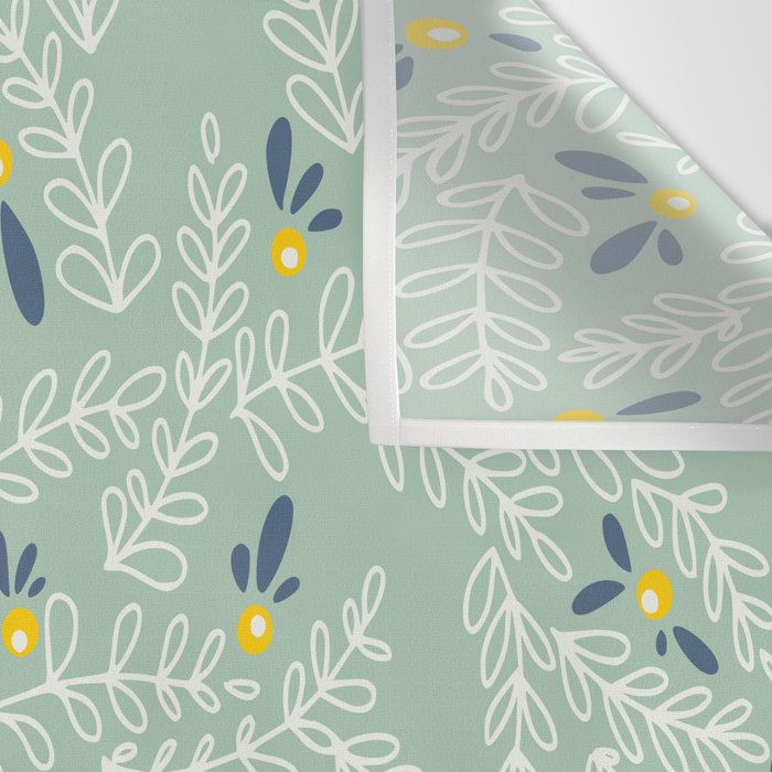 Wonderful holiday joy twigs mint Wall Tapestry Gallery Image 3