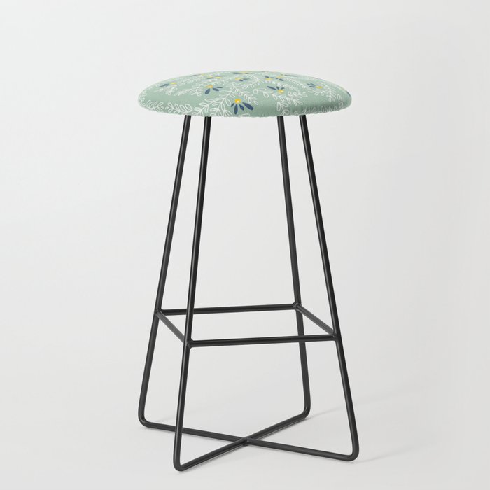 Wonderful holiday joy twigs mint Stool Gallery Image 1