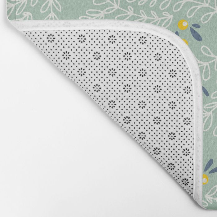 Wonderful holiday joy twigs mint Bath Mat Gallery Image 2