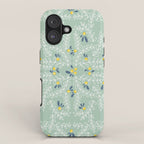Wonderful holiday joy twigs mint iPhone Case Gallery Image 1