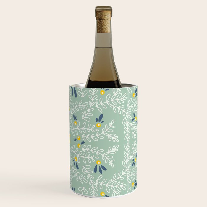 Wonderful holiday joy twigs mint Wine Chiller Gallery Image 3