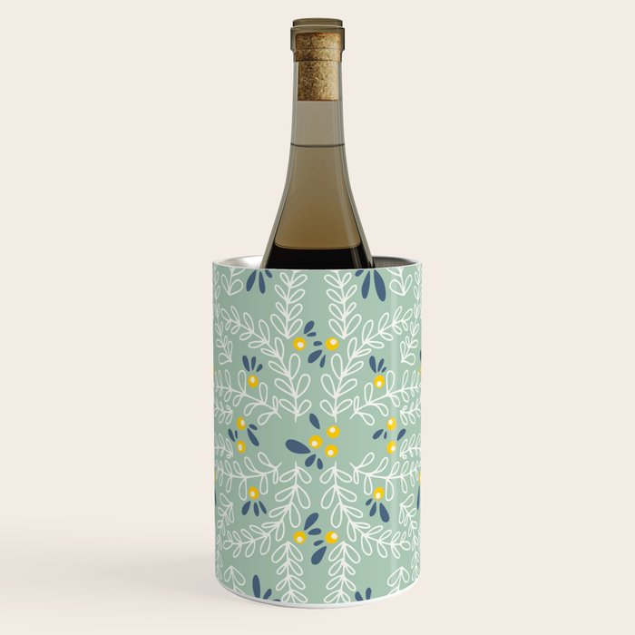 Wonderful holiday joy twigs mint Wine Chiller Gallery Image 1