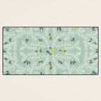 Wonderful holiday joy twigs mint Desk Mat Gallery Image 3
