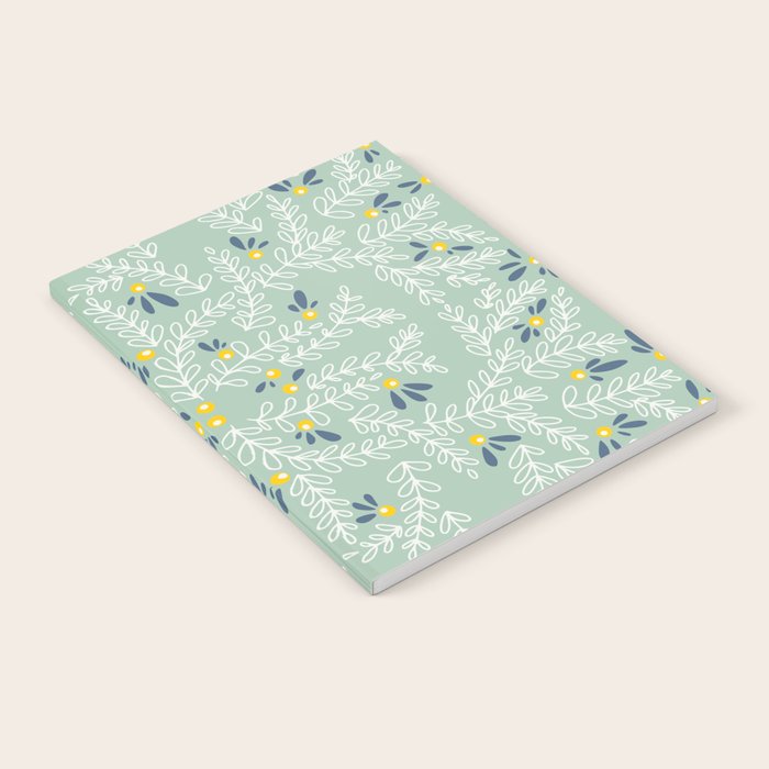 Wonderful holiday joy twigs mint Notebook Gallery Image 1