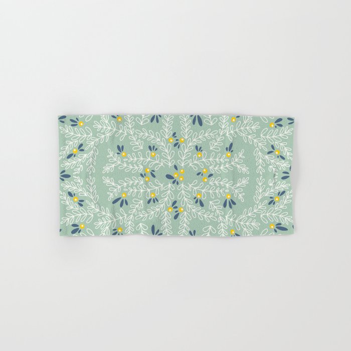 Wonderful holiday joy twigs mint Bath Towel Gallery Image 1