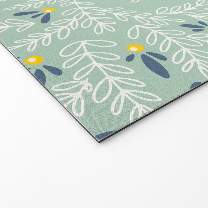 Wonderful holiday joy twigs mint Welcome Mat Gallery Image 2