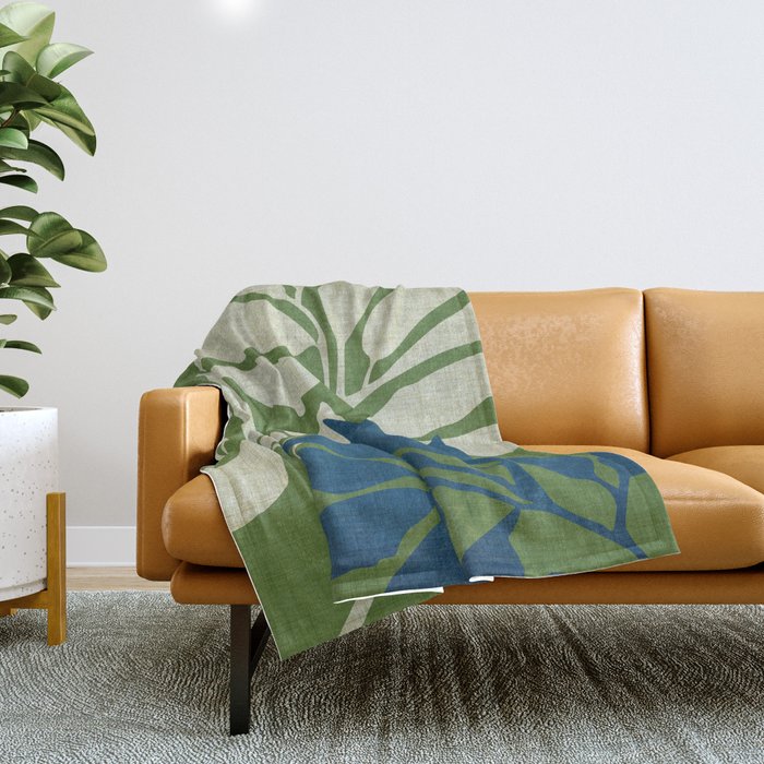 Spring Trees No2 Throw Blanket Gallery Image 1