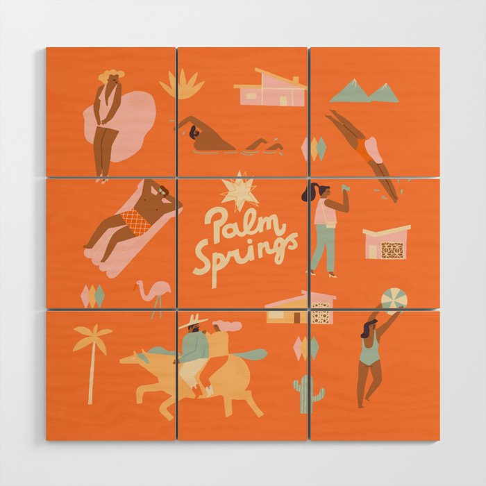 Palm Springs Vacation Wood Wall Art Gallery Image 1