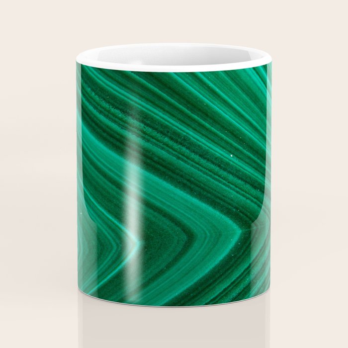 Malachite Green Marble Texture Coffee Mug Gallery Image 4